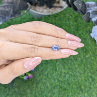 1.97 Ct. Blue Sapphire from Tanzania Life Style