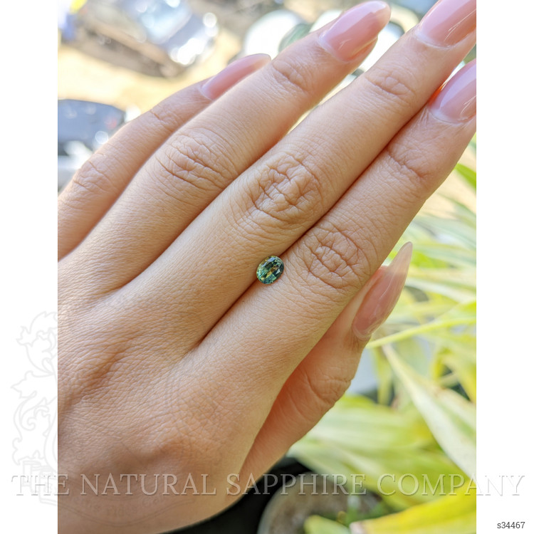 0.63 Ct. Yellowish Green Sapphire from Madagascar