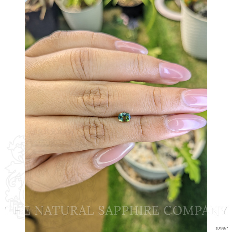 0.63 Ct. Yellowish Green Sapphire from Madagascar