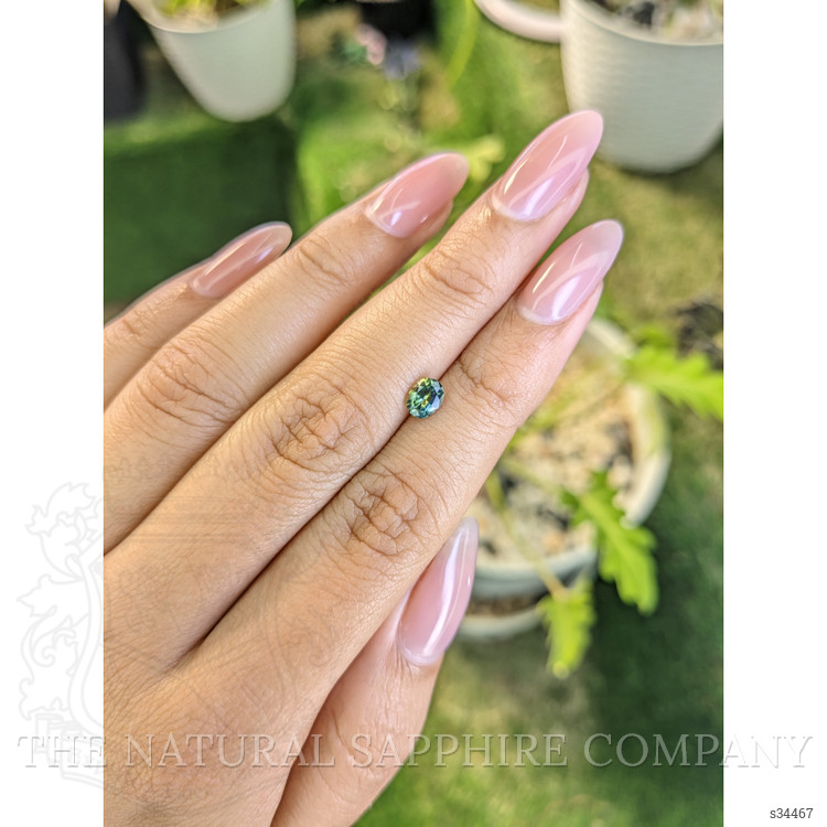 0.63 Ct. Yellowish Green Sapphire from Madagascar