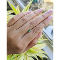 0.54 Ct. Green Sapphire from Madagascar Life Style