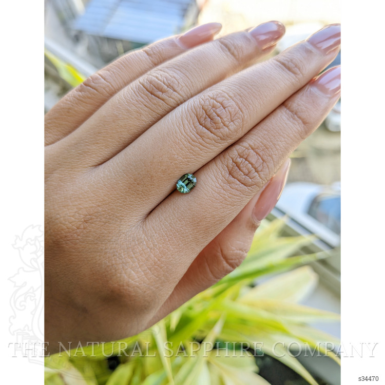 0.72 Ct. Yellowish Green Sapphire from Madagascar