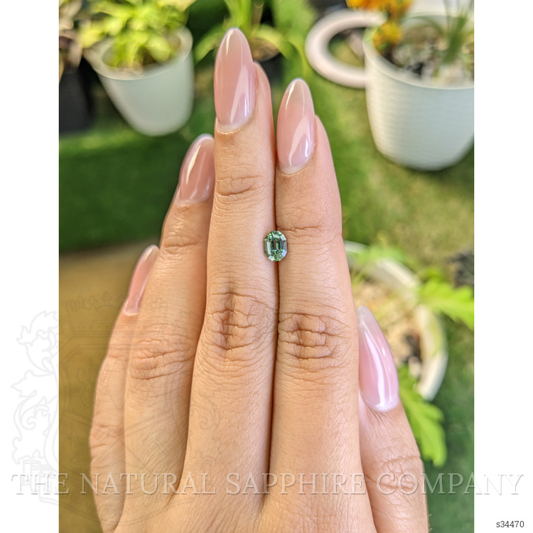 0.72 Ct. Yellowish Green Sapphire from Madagascar