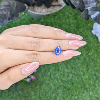 2.54 Ct. Blue Sapphire from Tanzania Life Style