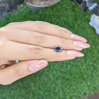 2.03 Ct. Blue Sapphire from Tanzania Life Style
