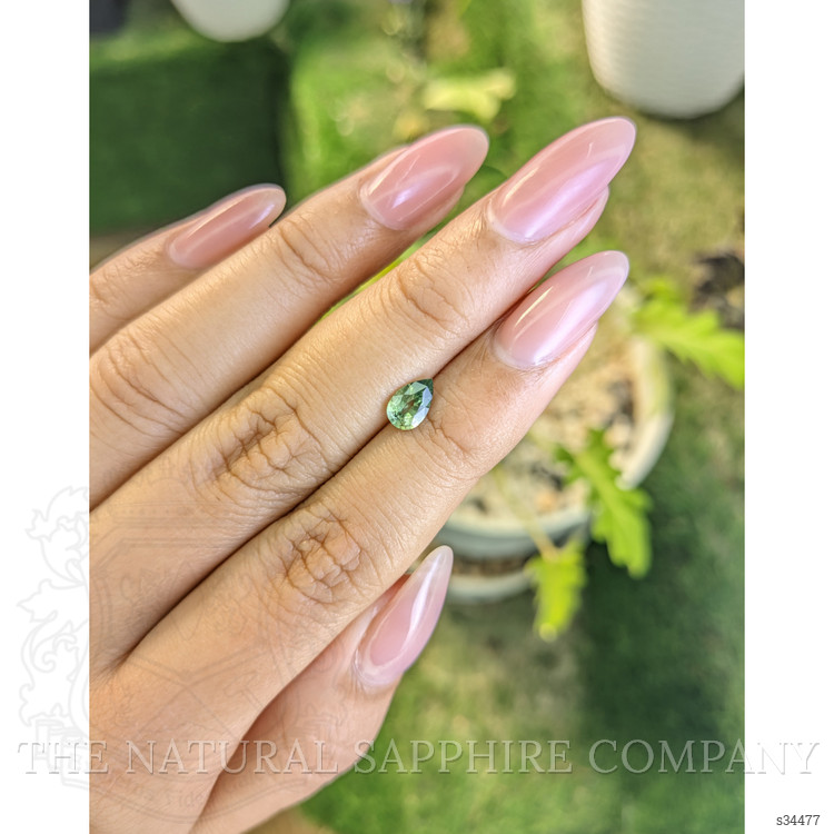 0.72 Ct. Yellowish Green Sapphire from Madagascar