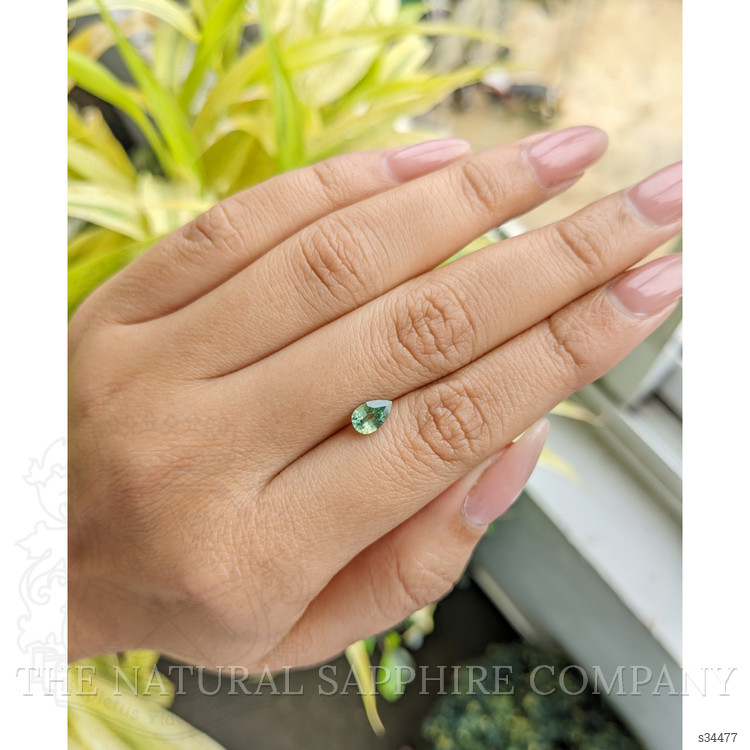 0.72 Ct. Yellowish Green Sapphire from Madagascar