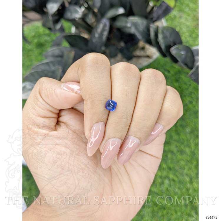 1.31 Ct. Blue Cabochon Sapphire from Tanzania