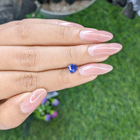 0.72 Ct. Blue Sapphire from Tanzania Life Style