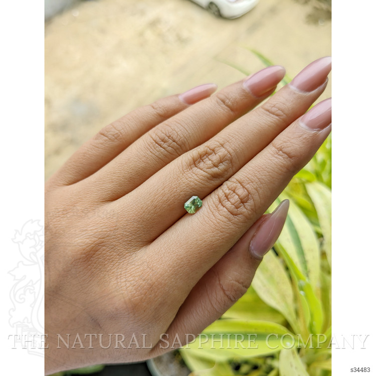 0.80 Ct. Yellowish Green Sapphire from Madagascar