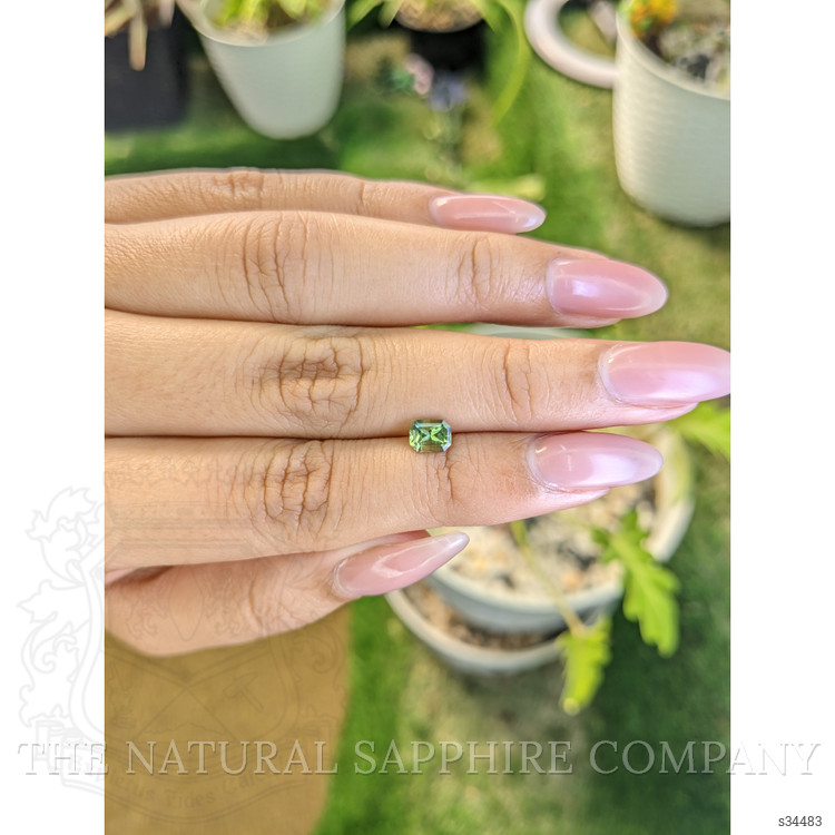 0.80 Ct. Yellowish Green Sapphire from Madagascar