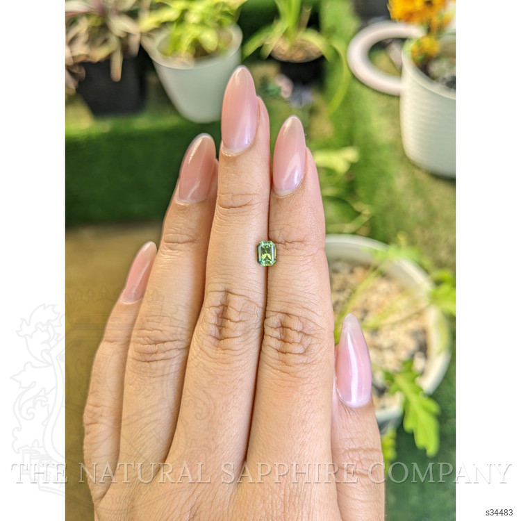 0.80 Ct. Yellowish Green Sapphire from Madagascar