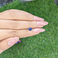 0.85 Ct. Blue Sapphire from Tanzania Life Style
