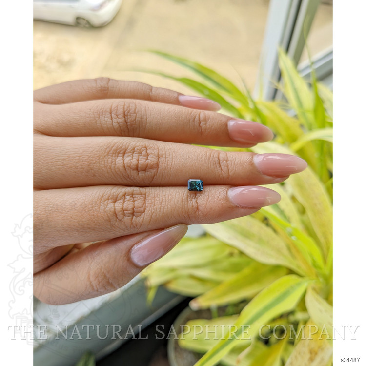 0.66 Ct. Bluish Green Sapphire from Madagascar