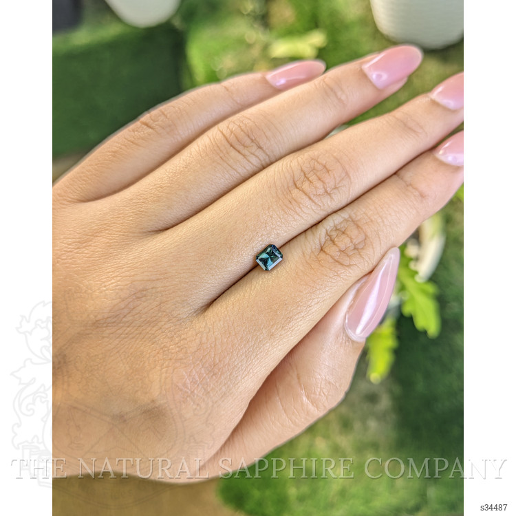 0.66 Ct. Bluish Green Sapphire from Madagascar