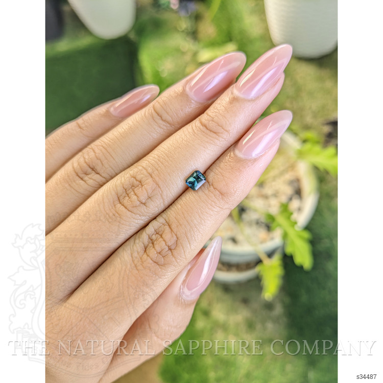 0.66 Ct. Bluish Green Sapphire from Madagascar