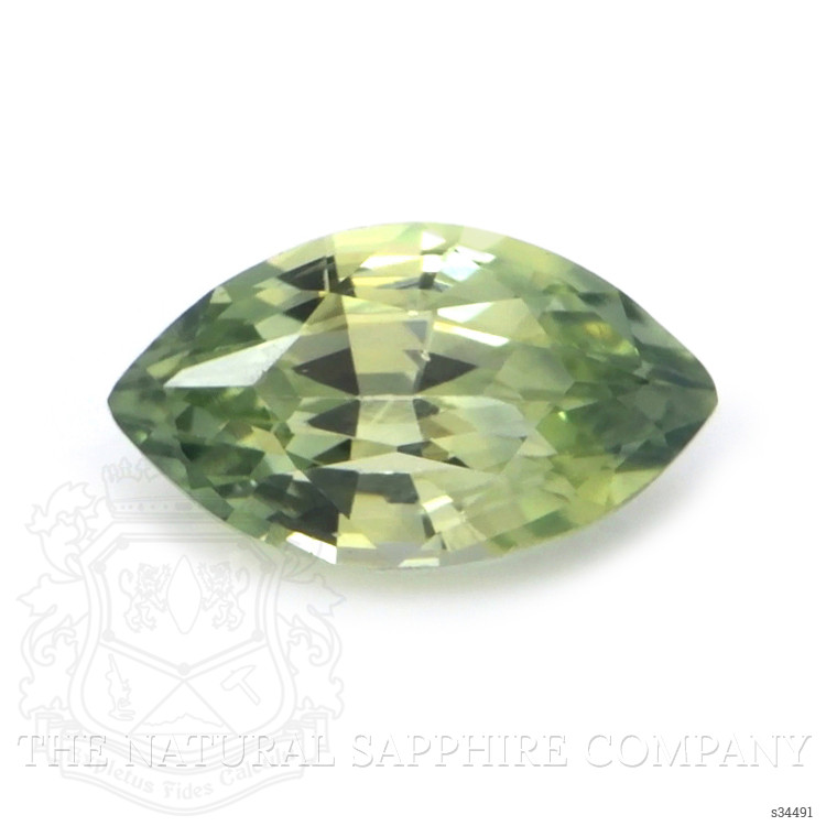 0.55 Ct. Yellowish Green Sapphire from Madagascar