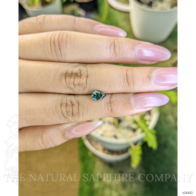 0.95 Ct. Bluish Green Sapphire from Madagascar