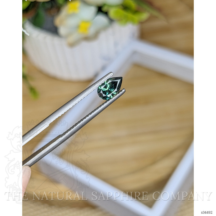 0.95 Ct. Bluish Green Sapphire from Madagascar