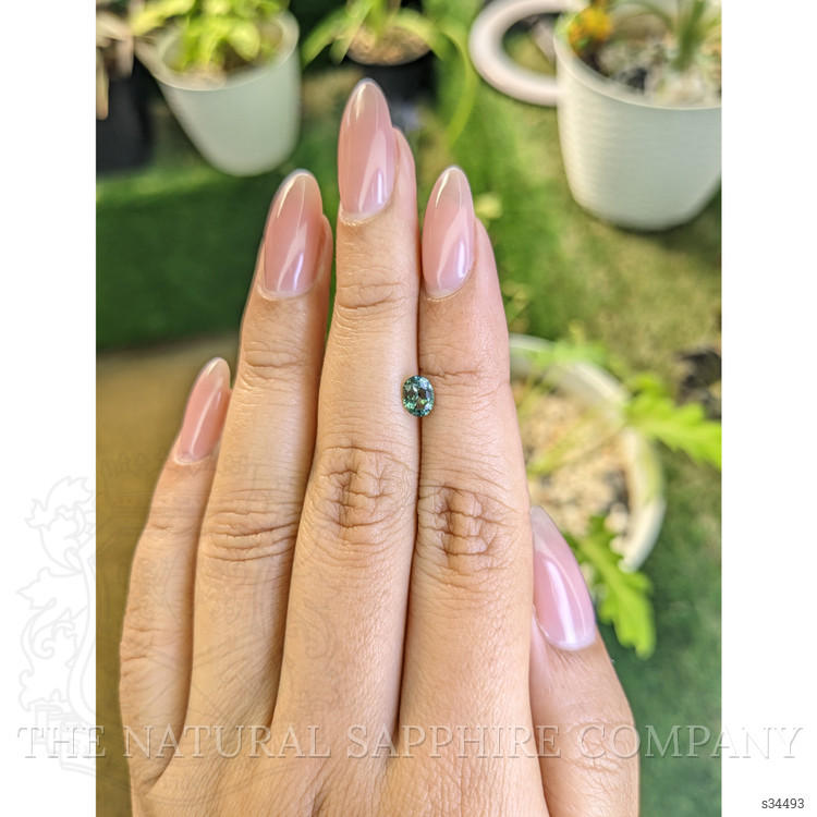 0.65 Ct. Green Sapphire from Madagascar