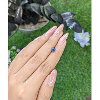 0.59 Ct. Blue Sapphire from Tanzania Life Style