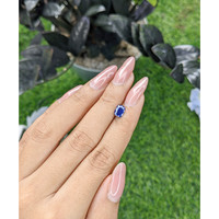 0.78 Ct. Blue Sapphire from Tanzania Life Style