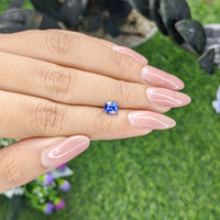 0.85 Ct. Blue Sapphire from Tanzania Life Style