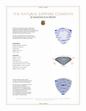 0.63 Ct. Blue Sapphire from Ceylon (Sri Lanka) 3 D Scan Report