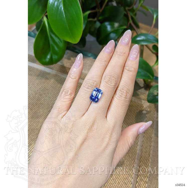 7.61 Ct. Blue Sapphire from Ceylon (Sri Lanka)