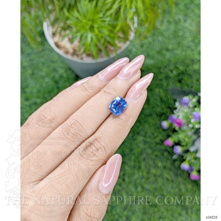 3.72 Ct. Blue Sapphire from Ceylon (Sri Lanka)