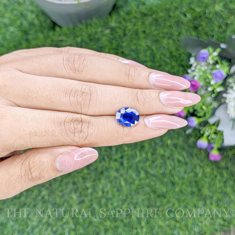 3.31 Ct. Blue Sapphire from Ceylon (Sri Lanka)