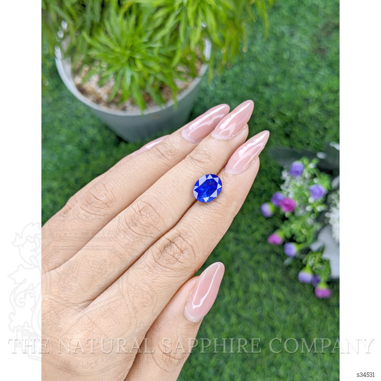 3.80 Ct. Blue Sapphire from Ceylon (Sri Lanka)