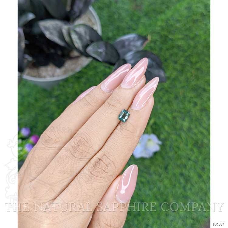 0.85 Ct. Bluish Green Sapphire from Madagascar