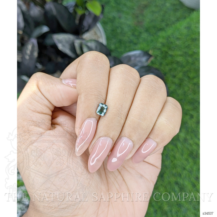 0.85 Ct. Bluish Green Sapphire from Madagascar