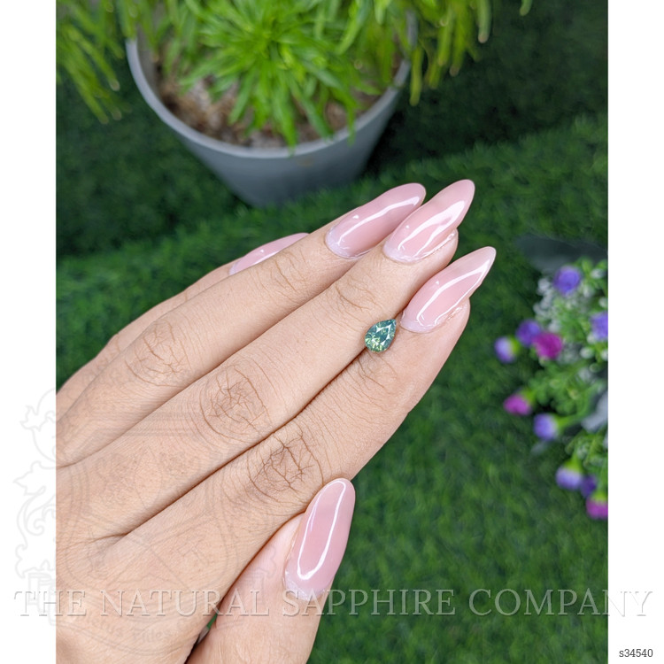 0.79 Ct. Bluish Green Sapphire from Madagascar