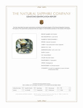 0.88 Ct. Brownish Green Sapphire from Madagascar Scan Report