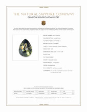 0.81 Ct. Yellowish Green Sapphire from Madagascar Scan Report