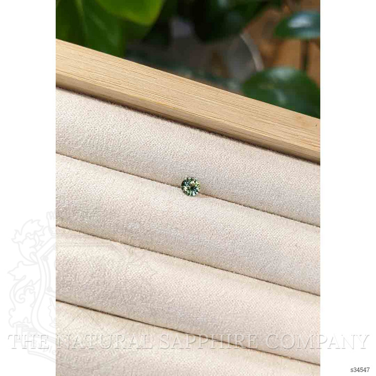 0.39 Ct. Bluish Green Sapphire from Madagascar