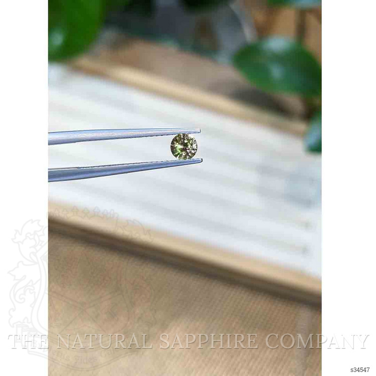 0.39 Ct. Bluish Green Sapphire from Madagascar