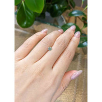 0.47 Ct. Green Sapphire from Madagascar Life Style