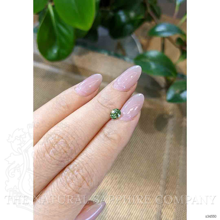 0.69 Ct. Green Sapphire from Madagascar