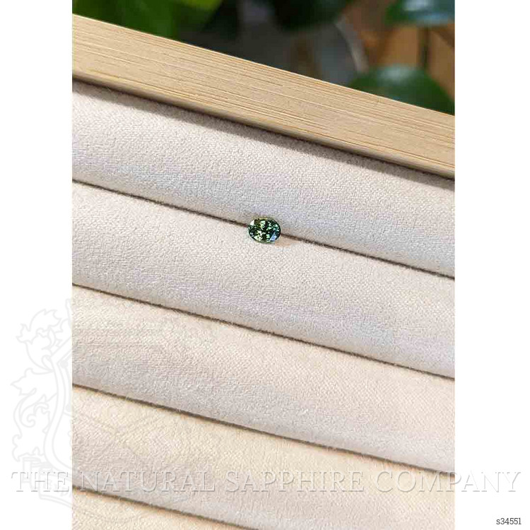 0.49 Ct. Yellowish Green Sapphire from Madagascar