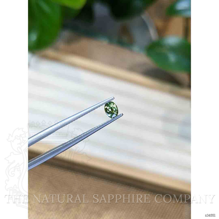 0.49 Ct. Yellowish Green Sapphire from Madagascar