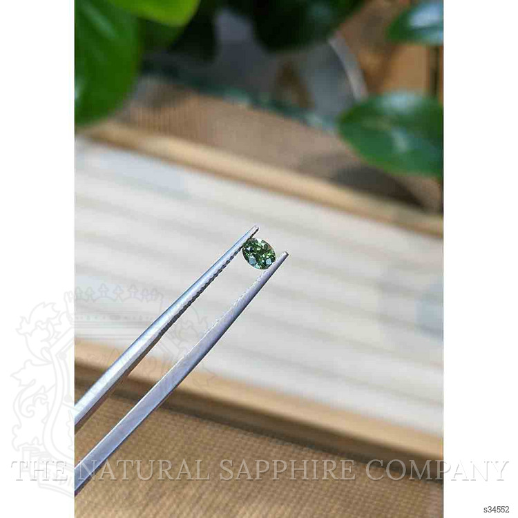 0.56 Ct. Bluish Green Sapphire from Madagascar