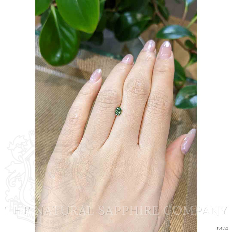 0.56 Ct. Bluish Green Sapphire from Madagascar