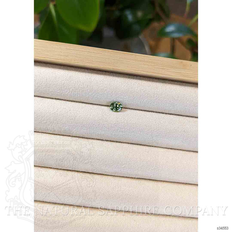 0.68 Ct. Green Sapphire from Madagascar