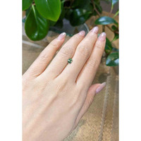 0.68 Ct. Green Sapphire from Madagascar Life Style