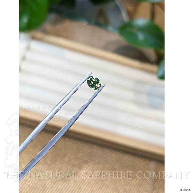 0.68 Ct. Green Sapphire from Madagascar