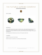 0.64 Ct. Bi Color / Parti Sapphire from Madagascar Appraisal