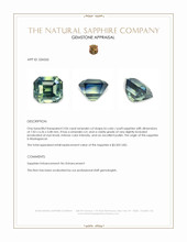 2.06 Ct. Bi Color / Parti Sapphire from Madagascar Appraisal
